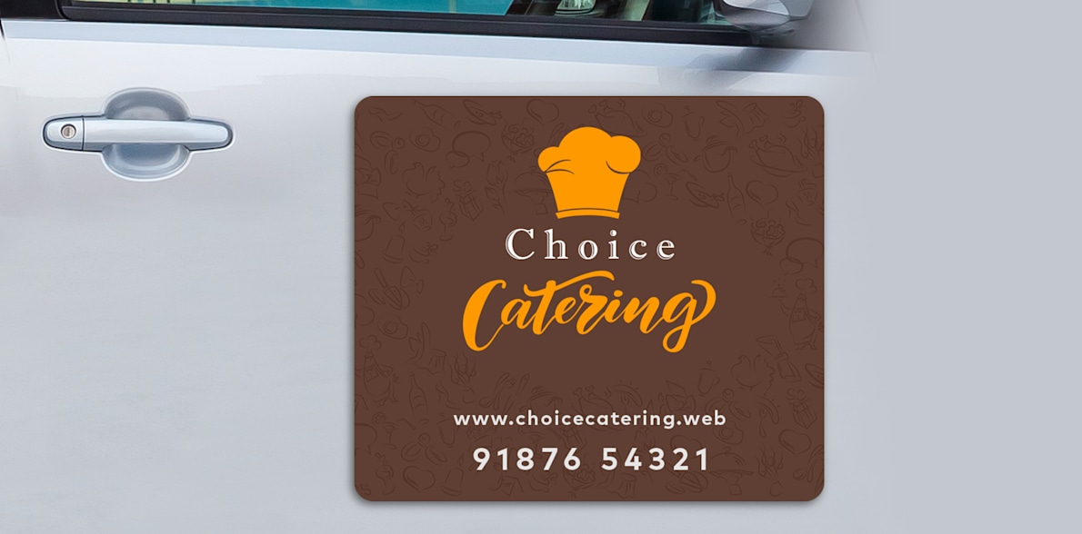 Custom magnetic bumper store stickers
